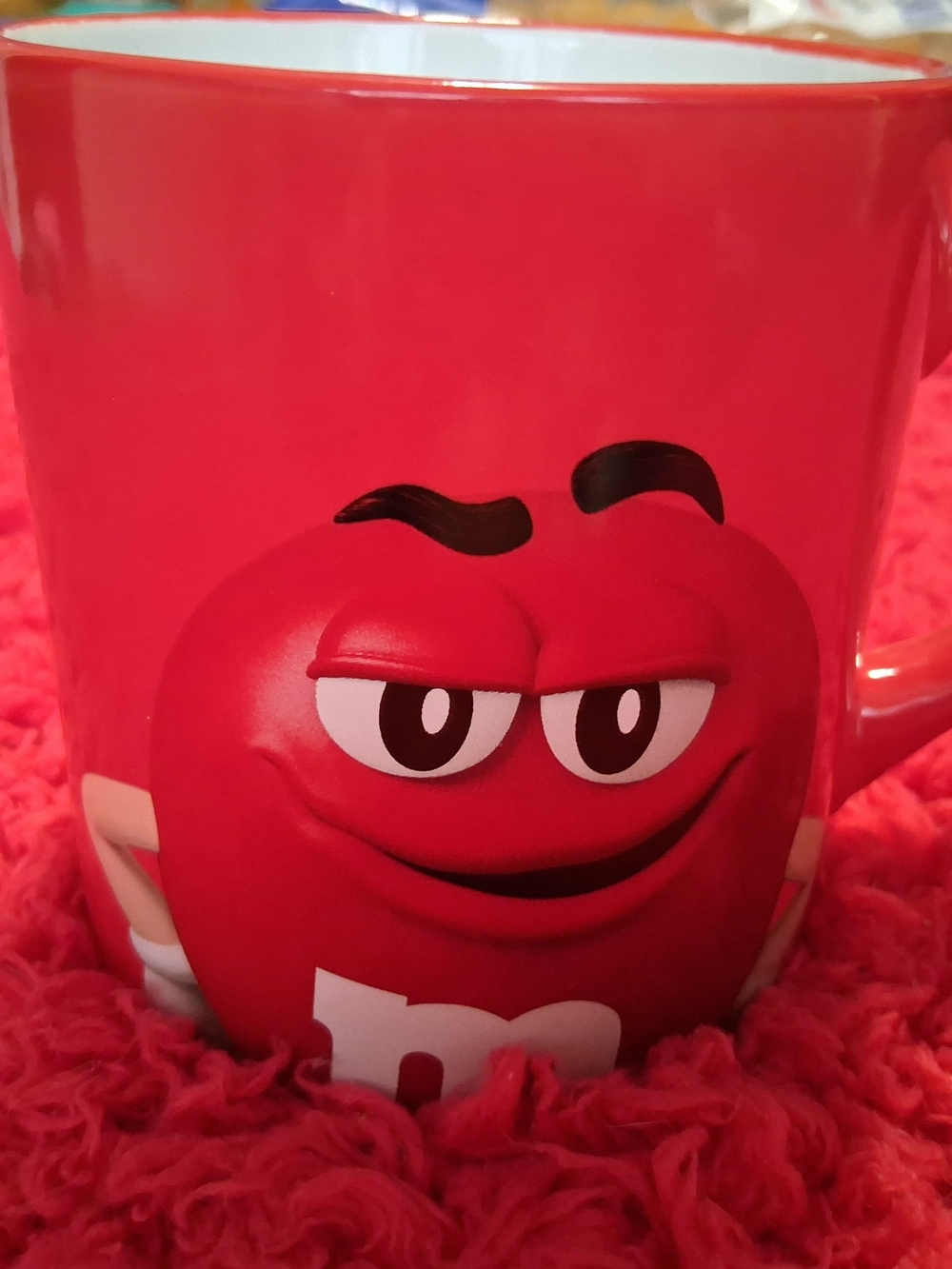 M&M's Red Character Ceramic Mug - Bright Red